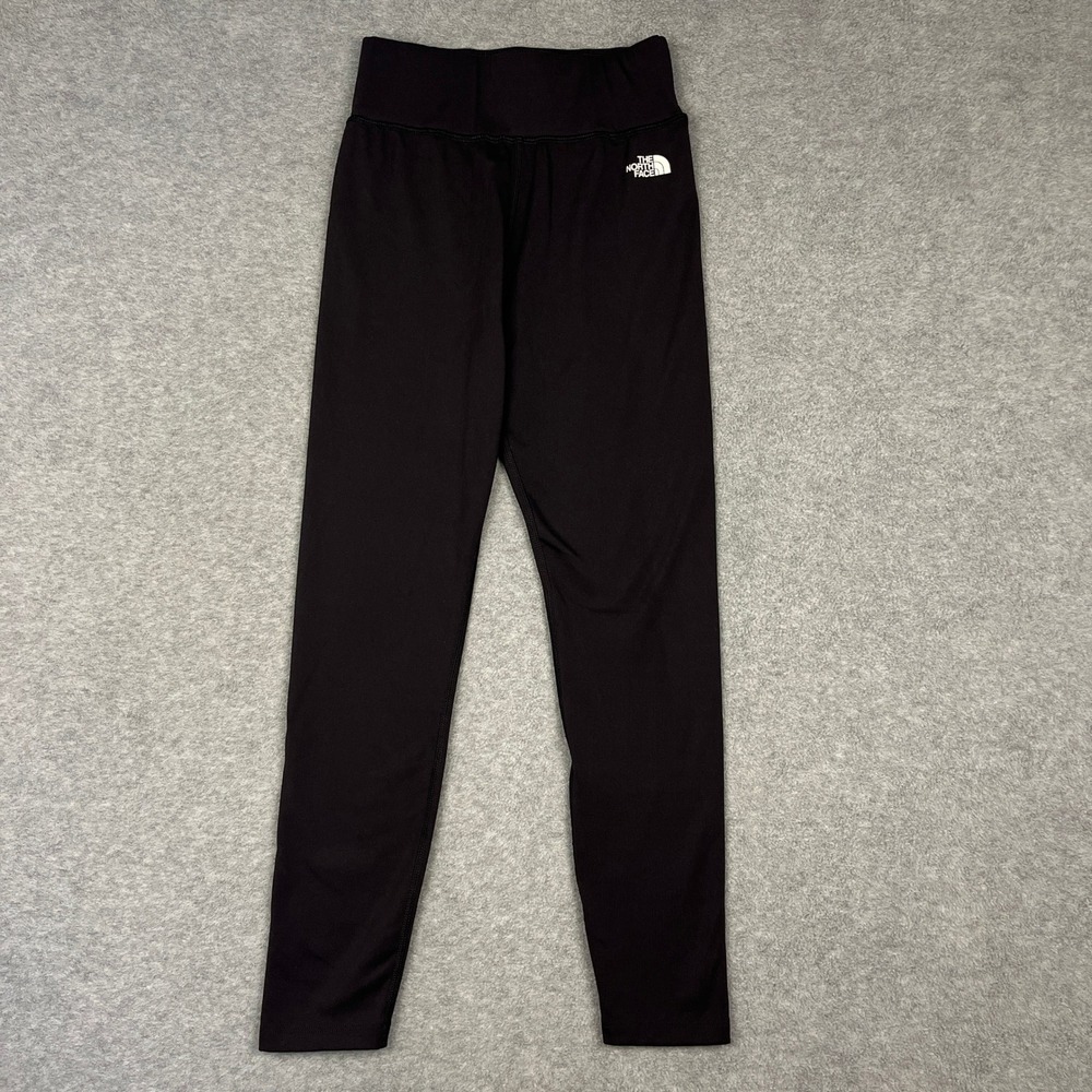The North Face Leggings Womens Small Black Activewear Yoga Pants Logo